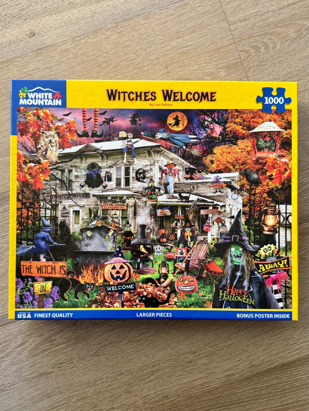 Unused White Mountain Witches Welcome Puzzle 1000 Larger Pieces